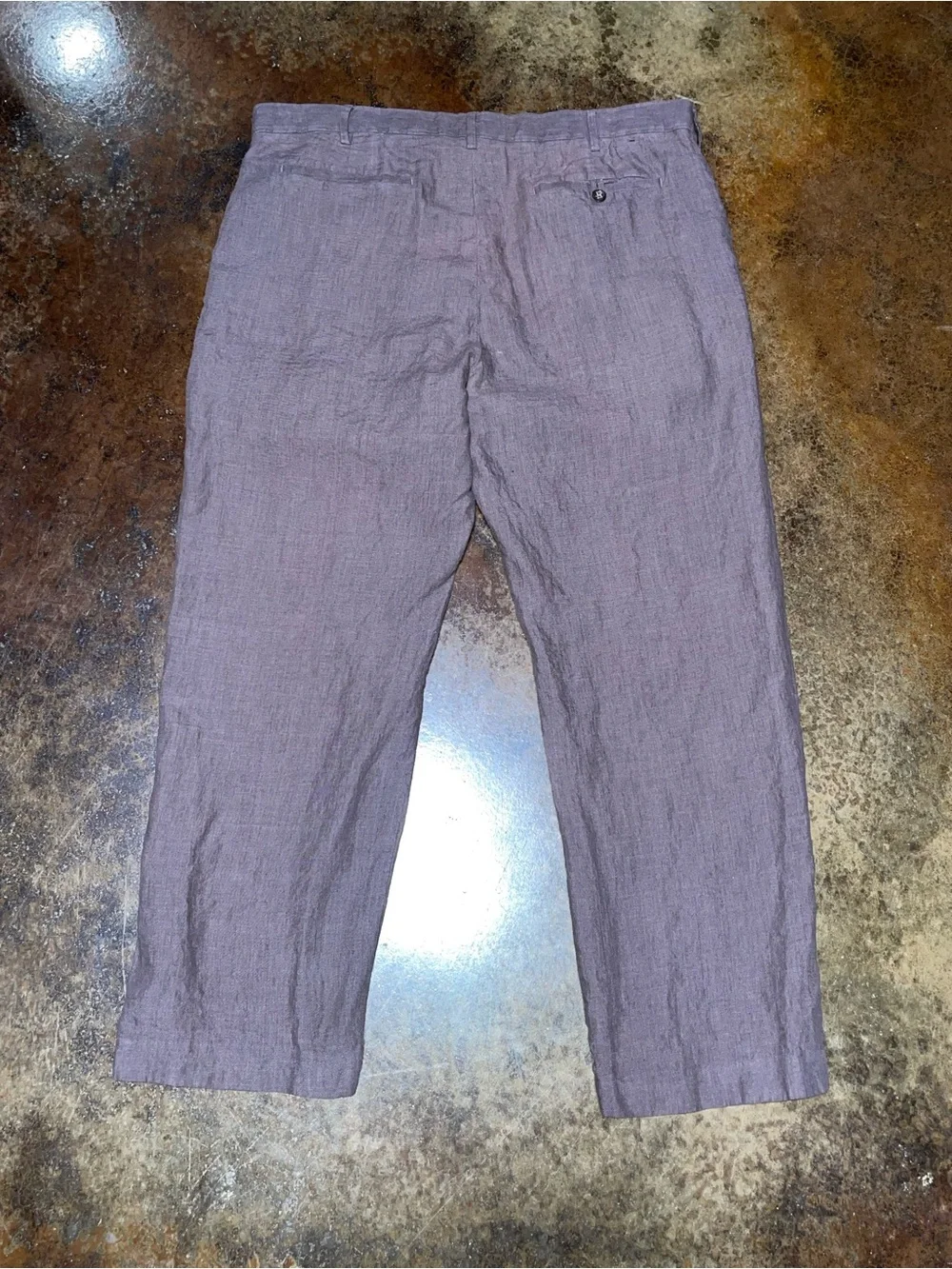 Banana Republic Men's Linen-Blend Pant in Mauve-Taupe